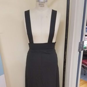 Women's High Waisted Strap Suspender A-line skirt